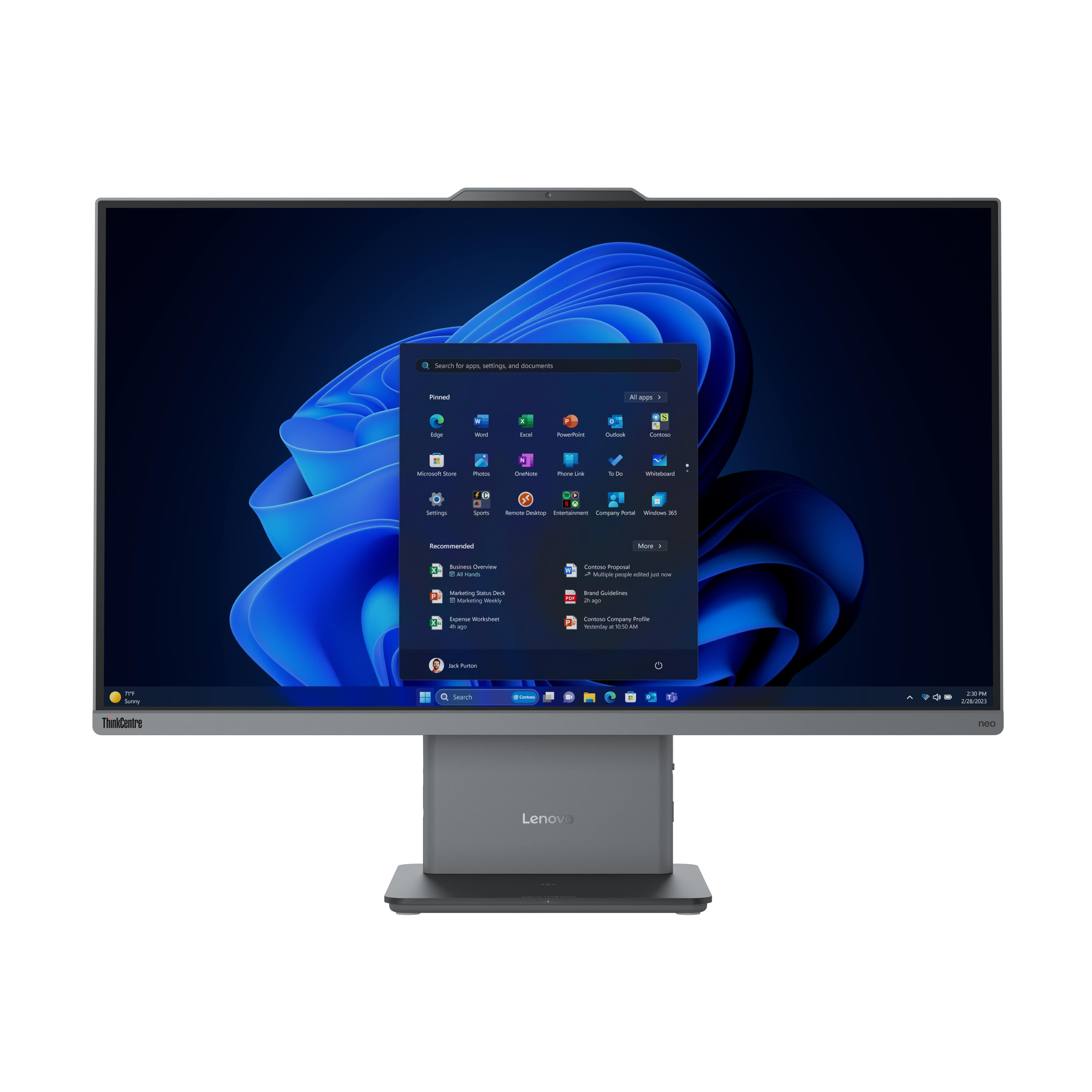 Моноблок Lenovo ThinkCentre neo 50a 27 Gen 5 Luna Grey (12SA000MUI)